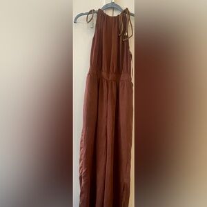 Copper chiffon Zara Jumpsuit